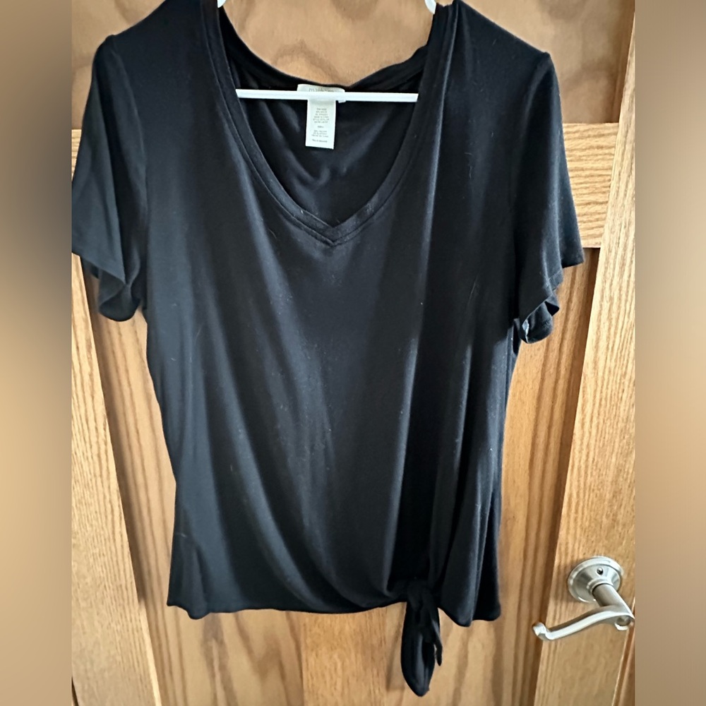Matty M Short Sleeve Top Large